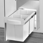 سطل زباله ریلی دو مخزن ۴۰ لیتری ملونی