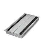 جاکابلی رومیزی آلومینیومی دوطرفه ملونی مدل 6022 رنگ سیلور