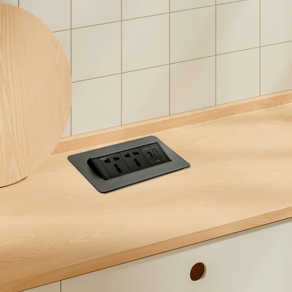 پریز توکار کابینت Universal ملونی مدل 10140