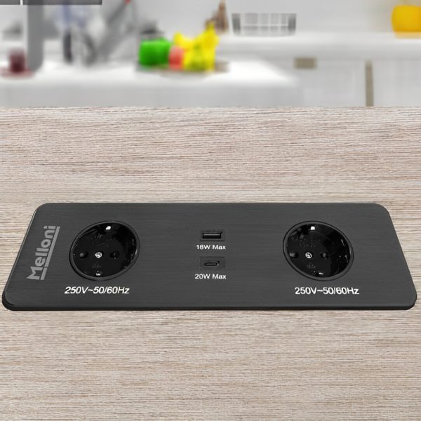 پریز توکار کابینتی ملونی مدل 10056