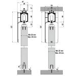 خرید مکانیزم درب کشویی سنگین آرام‌بند آلباتور 120 9720