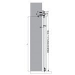 خرید یراق درب ریلی مخفی آلباتور مدل 8000