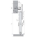 خرید یراق درب ریلی آرام بند روستیک آلباتور مدل 119 8820