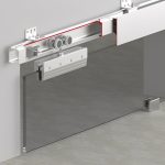 مکانیزم آویز درب شیشه ای آلباتور 120 کیلویی مدل 9900