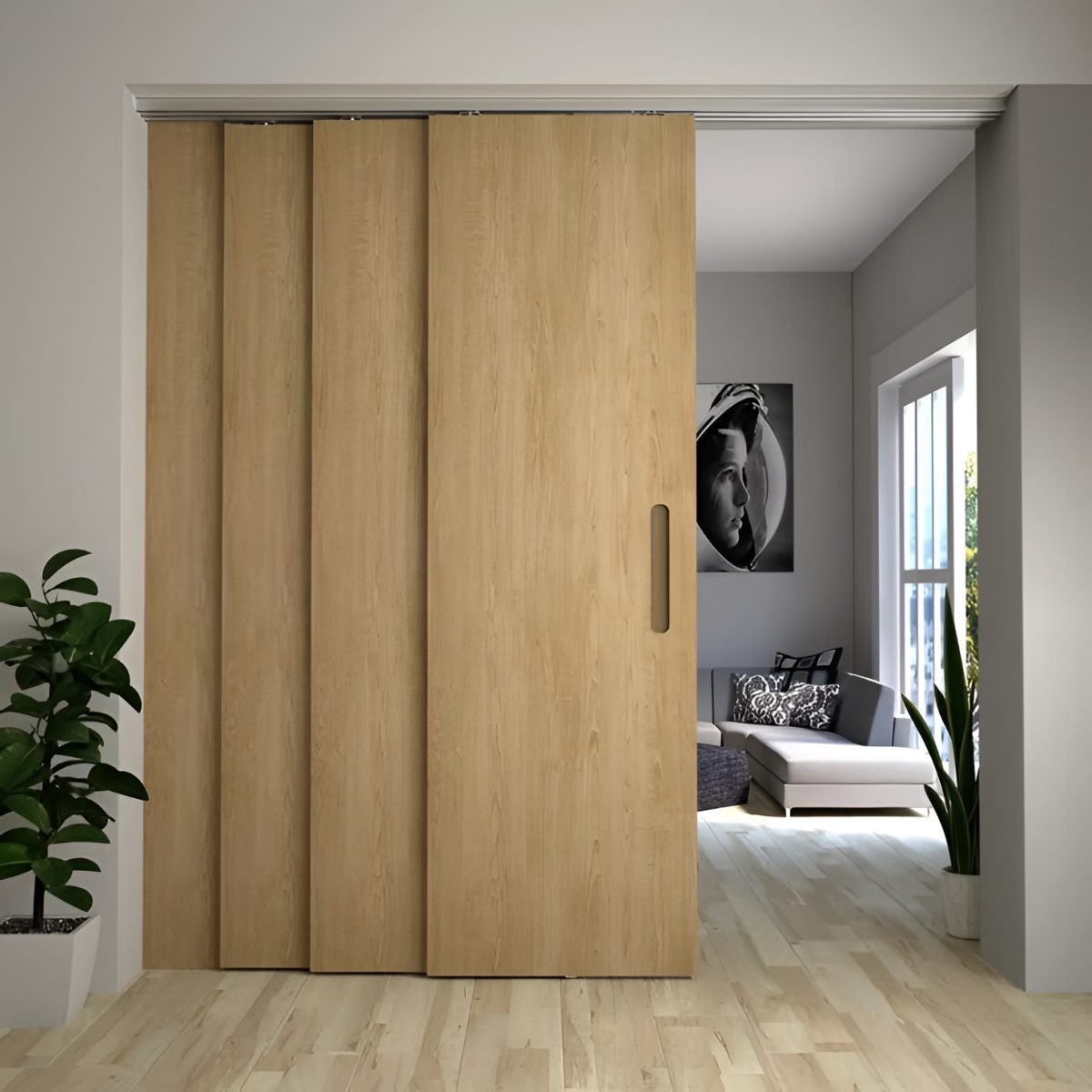 مکانیزم درب پارتیشن لینکیج ۴ درب ملونی