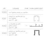 خرید مکانیزم درب پارتیشن لینکیج ۴ درب ملونی