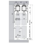 خرید مکانیزم درب پارتیشن ریلی آلباتور مدل 0200