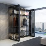 مکانیزم آکاردئونی درب دکوفیکس شیشه‌ای