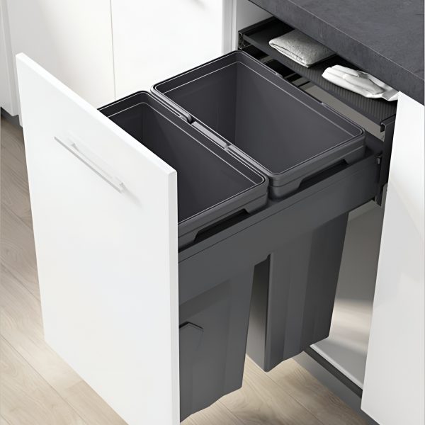 خرید سطل زباله زیر سینک دوقلو ملونی ۹۰۲۰