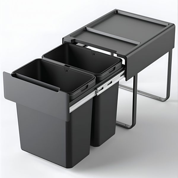 خرید سطل زباله داخل کابینت ریلی ملونی ۹۱۹۸