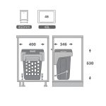 خرید و قیمت سبد لباس چرک داشبوردی ملونی ۹۱۵۶