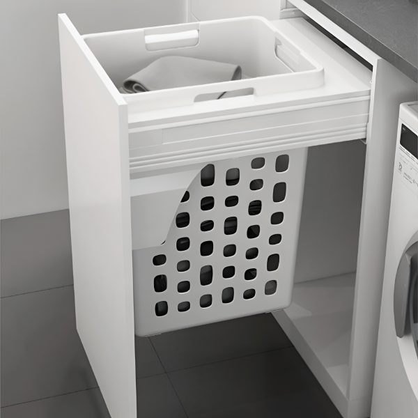 خرید سبد البسه چرک ریلی آرام بند ملونی ۹۱۵۱