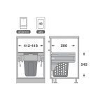 خرید و قیمت سبد البسه چرک ریلی آرام بند ملونی ۹۱۵۱