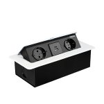 خرید پریز توکار کابینتی ملونی مدل 10090 سفید