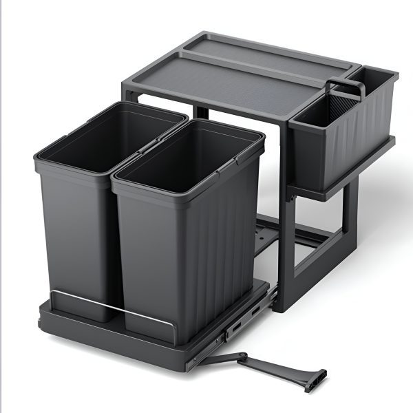 سطل زباله ریلی دو قلو ملونی ۹۲۵۱ auto bin